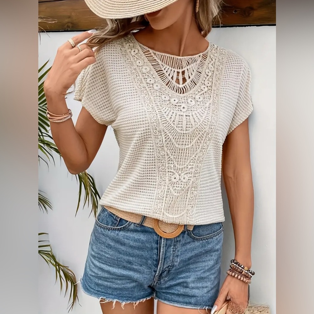 Crochet Top | Beige